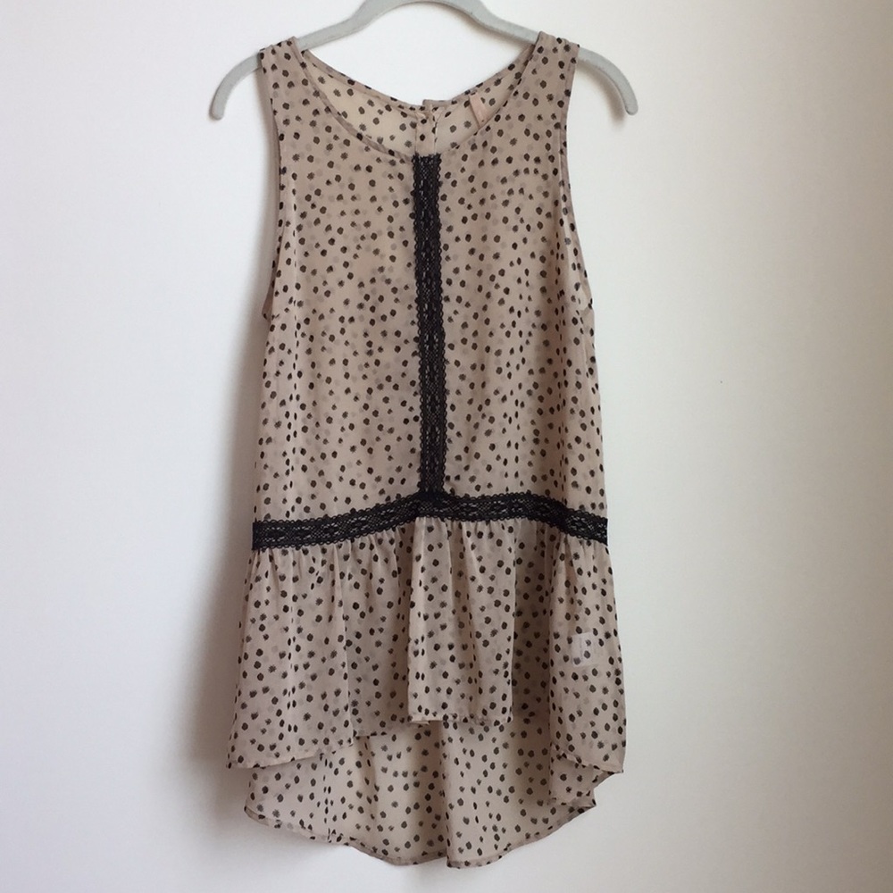 Anthropologie Stitch Stitch High Low Blouse Size M